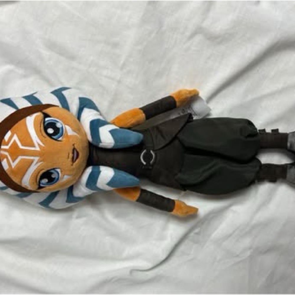 Star Wars Ahsoka Tano Plush 17 inch - Blue, Orange & Brown